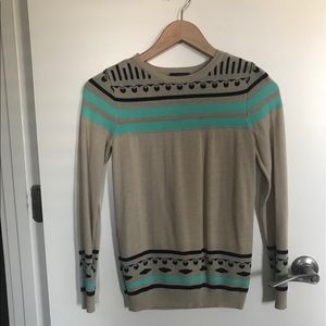 The Limited Patterned and Striped Sweater